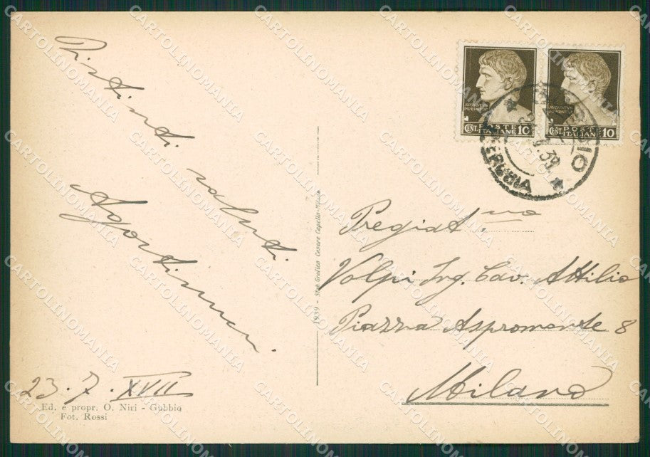 Perugia Gubbio FG cartolina ZK0308 – retro