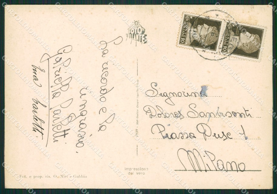 Perugia Gubbio Foto FG cartolina ZK0312 – retro