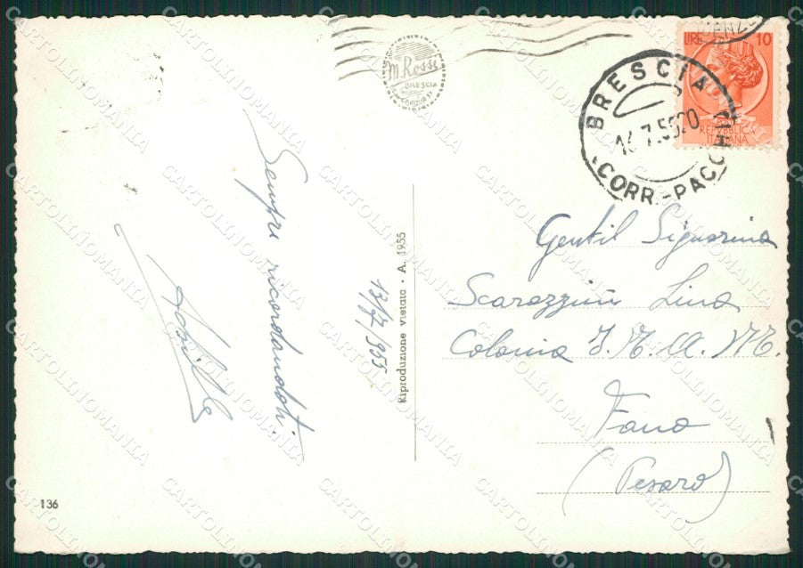 Brescia Città saluti da PIEGHINA Foto FG cartolina ZK0319 – retro