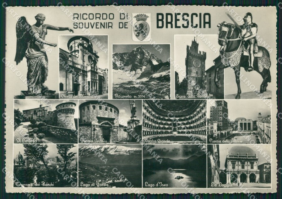 Brescia Città saluti da Foto FG cartolina ZK0323 – fronte
