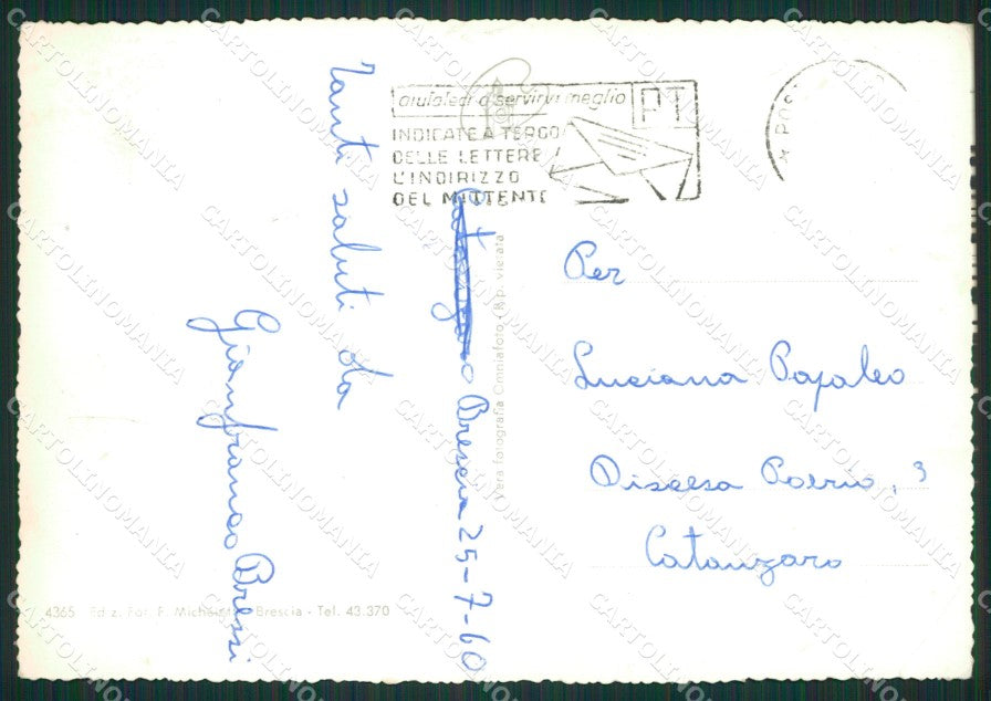 Brescia Città saluti da Foto FG cartolina ZK0323 – retro