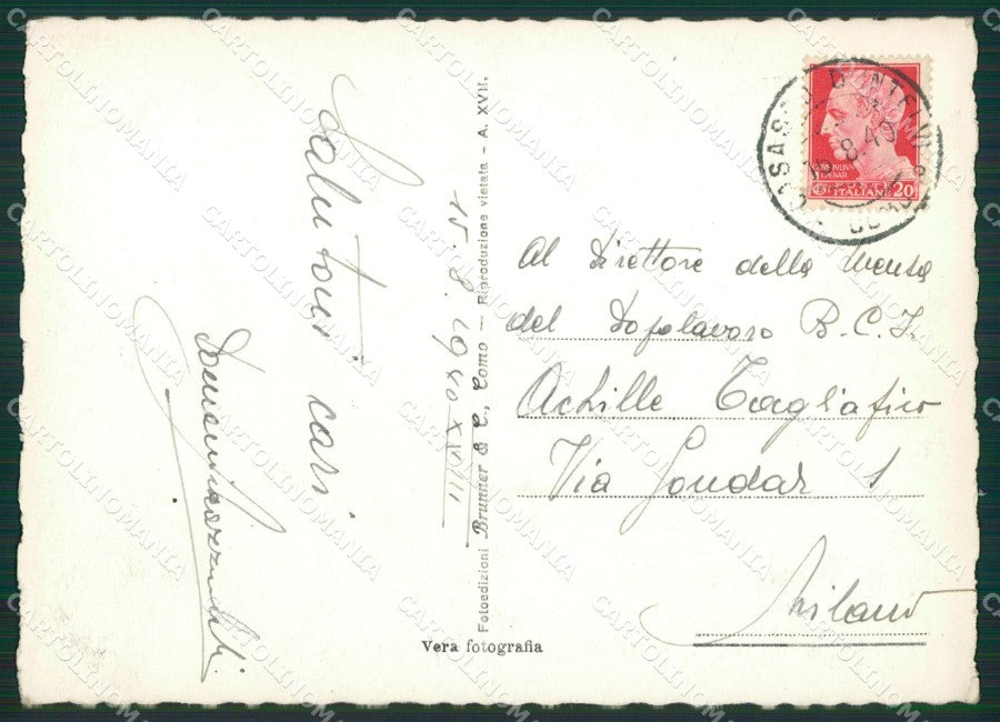 Como Casasco D'Intelvi Foto FG cartolina ZK0332 – retro