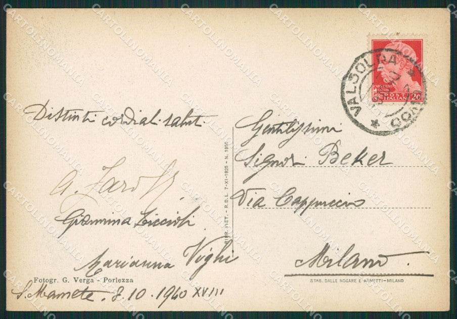 Como San Mamete Valsolda FG cartolina ZK0337 – retro