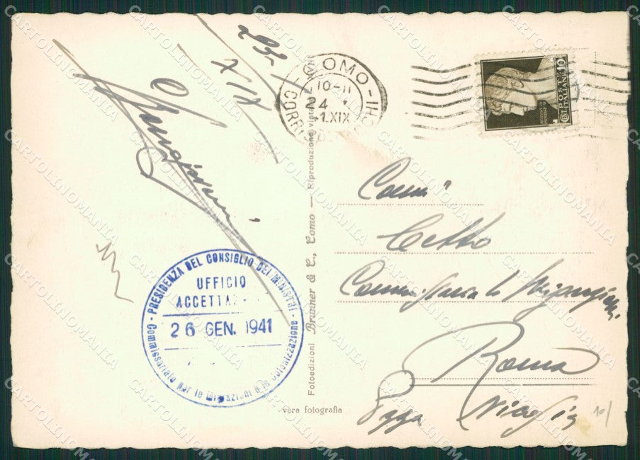 Como Porlezza Foto FG cartolina ZK0346 – retro