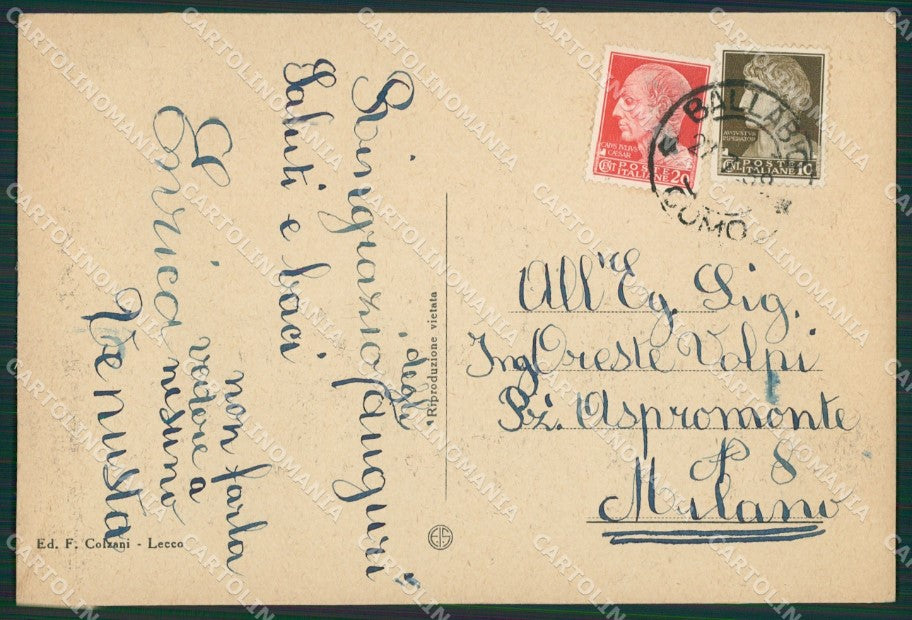 Lecco Ballabio Superiore FG cartolina ZK0379 – retro