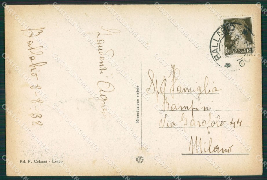 Lecco Ballabio Superiore FG cartolina ZK0389 – retro