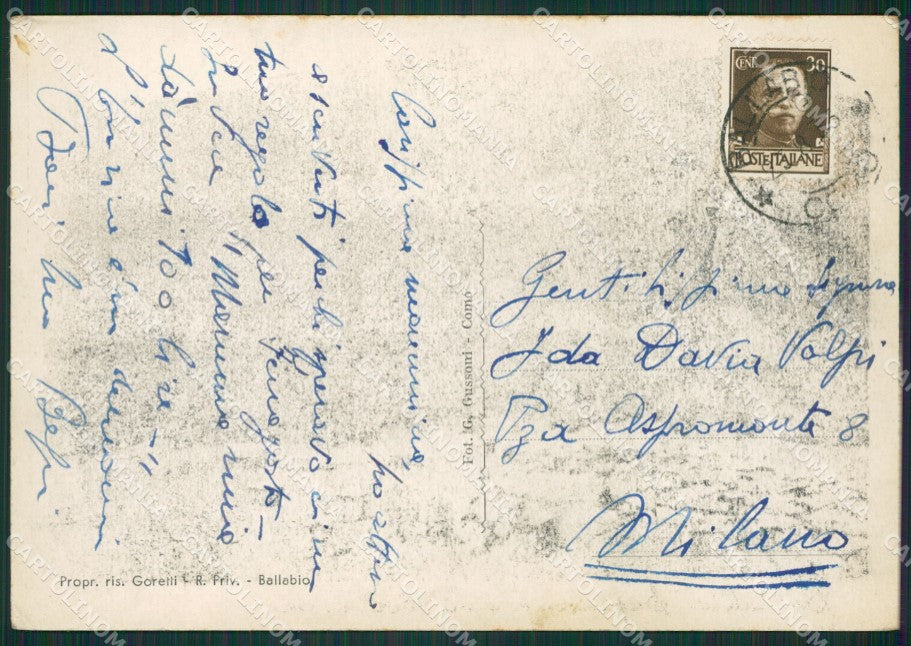 Lecco Ballabio Superiore FG cartolina ZK0391 – retro
