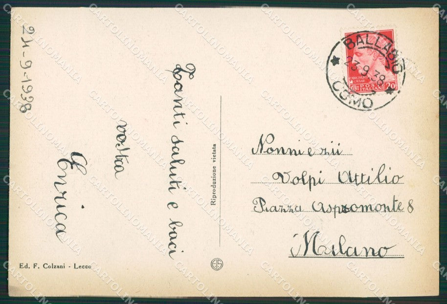 Lecco Ballabio Superiore FG cartolina ZK0392 – retro