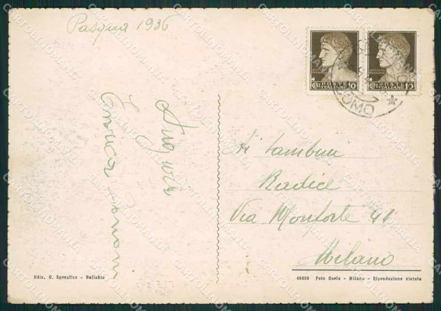 Lecco Ballabio FG cartolina ZK0393 – retro