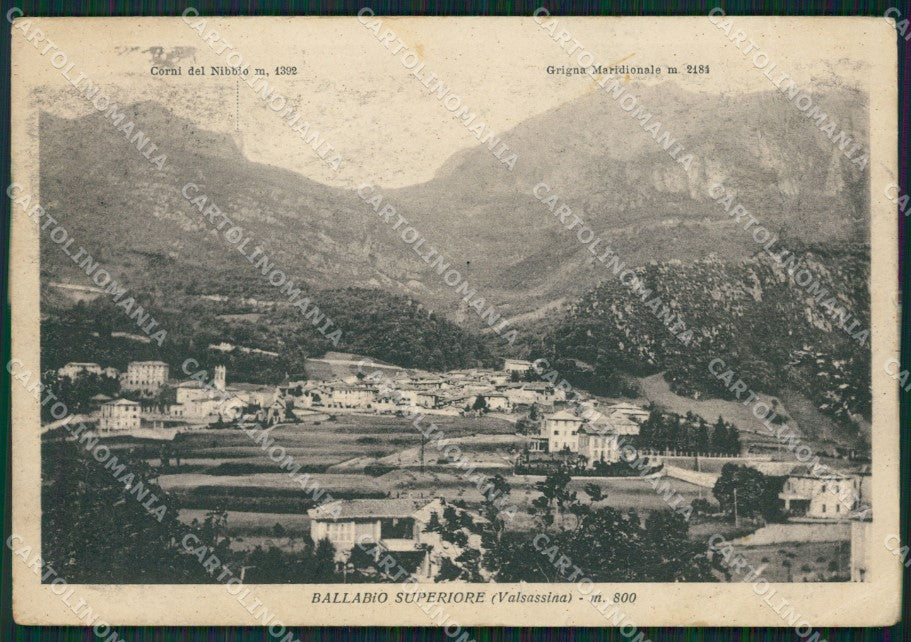 Lecco Ballabio Superiore FG cartolina ZK0394 – fronte