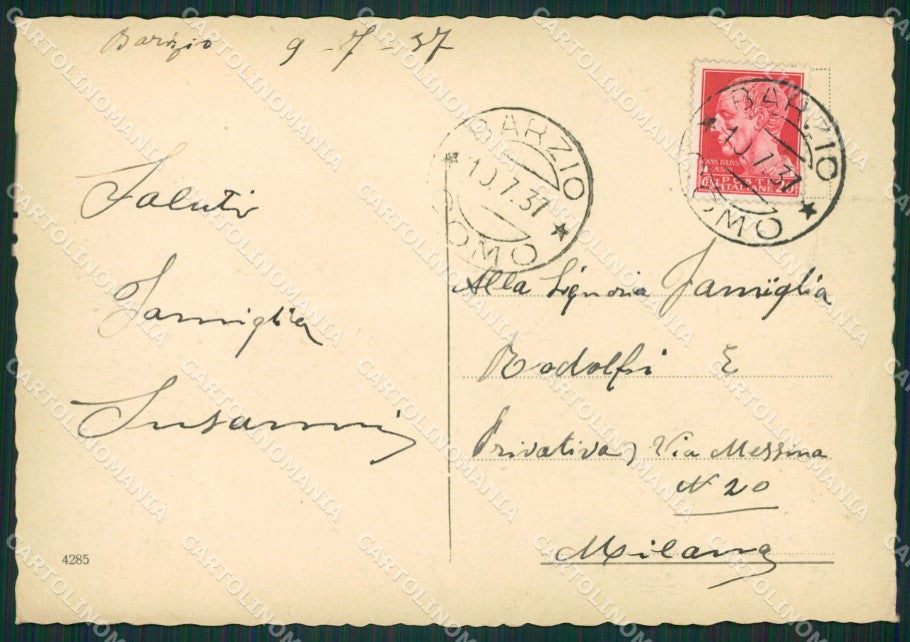 Lecco Barzio FG cartolina ZK0417 – retro