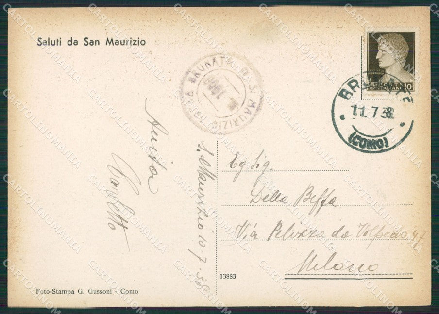Como San Maurizio Sopra Brunate FG cartolina ZK0455 – retro