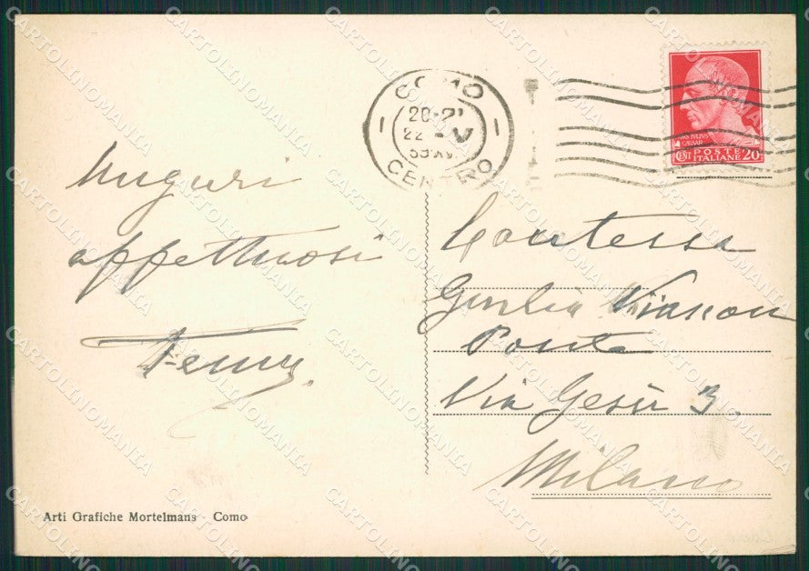 Como Città Battello FG cartolina ZK0470 – retro