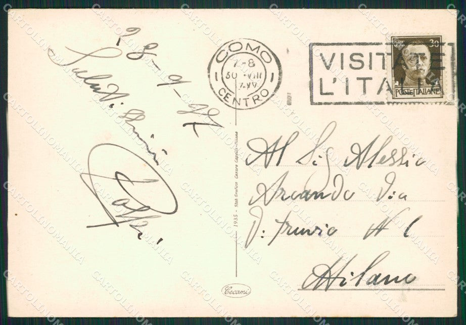 Como Città Battello FG cartolina ZK0471 – retro