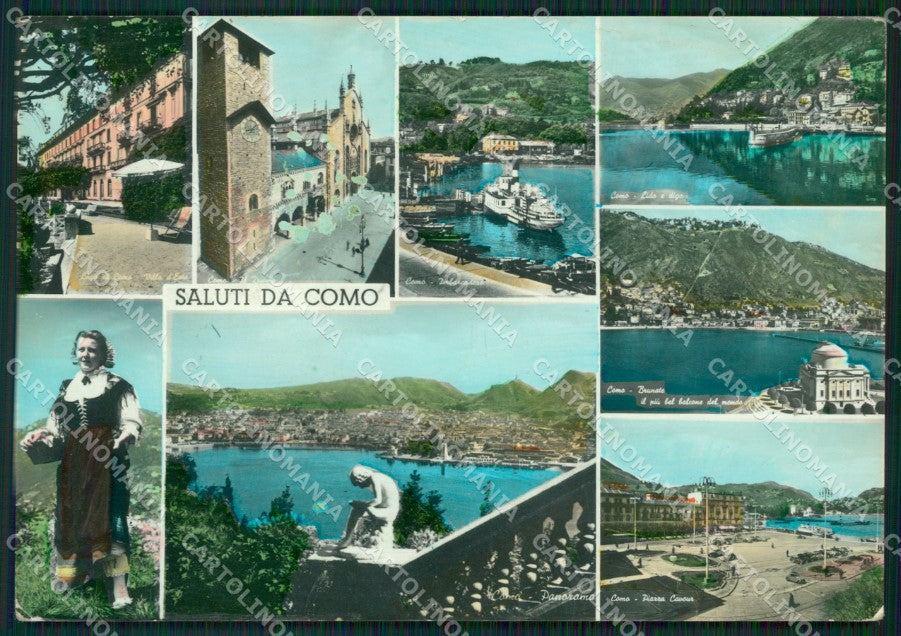 Como Città Saluti da Foto FG cartolina ZK0486 – fronte