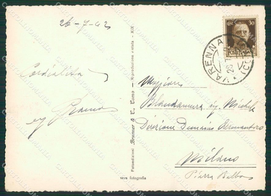 Lecco Varenna Foto FG cartolina ZK0495 – retro