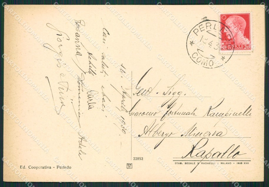 Lecco Perledo FG cartolina ZK0504 – retro