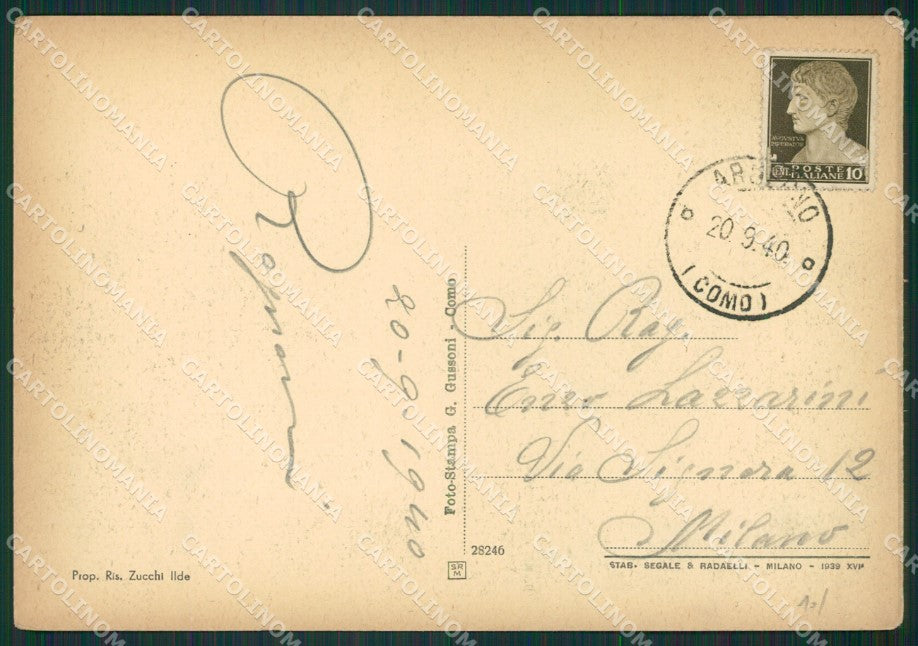 Como Argegno FG cartolina ZK0517 – retro