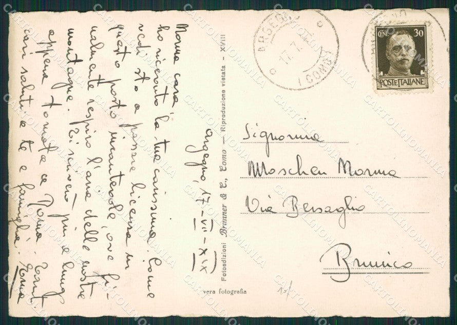 Como Argegno Foto FG cartolina ZK0519 – retro