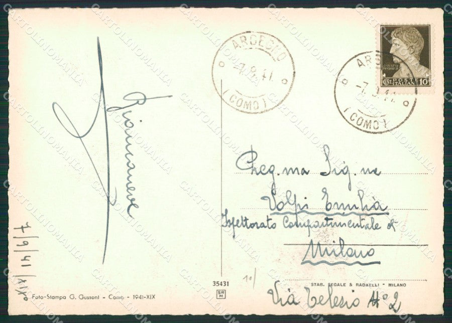 Como Argegno Foto FG cartolina ZK0522 – retro