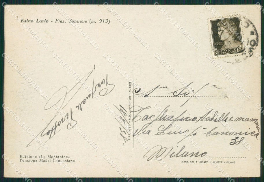 Lecco Esino Lario FG cartolina ZK0548 – retro