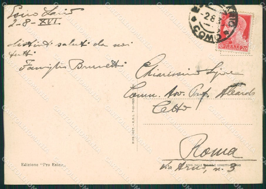 Lecco Esino Lario FG cartolina ZK0551 – retro