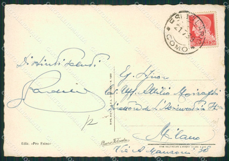 Lecco Esino Lario FG cartolina ZK0552 – retro