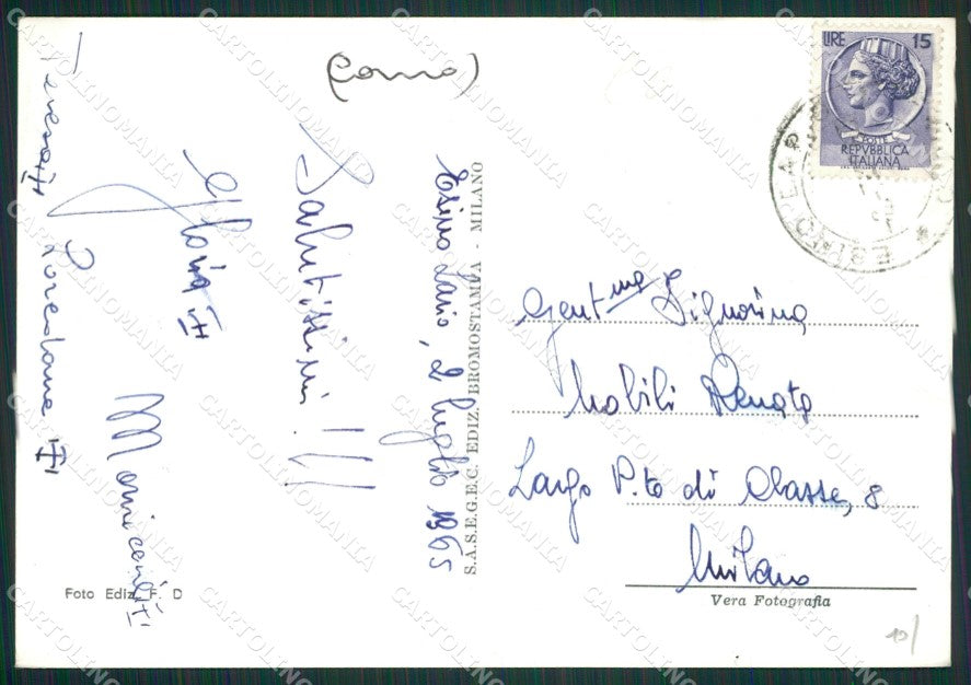 Lecco Esino Lario Foto FG cartolina ZK0555 – retro