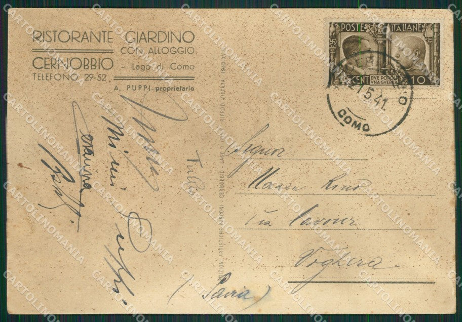 Como Cernobbio FG cartolina ZK0566 – retro