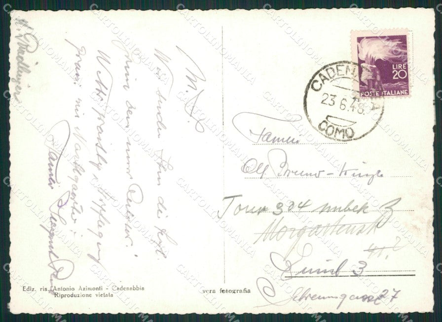 Como Cadenabbia Foto FG cartolina ZK0579 – retro