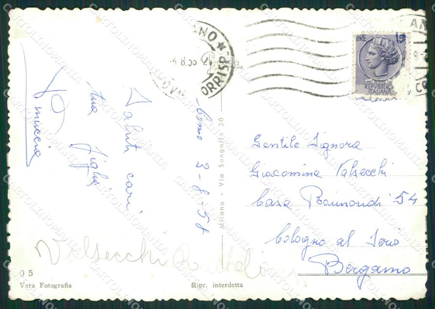 Como Brunate Saluti da Funicolare Foto FG cartolina ZK0587 – retro