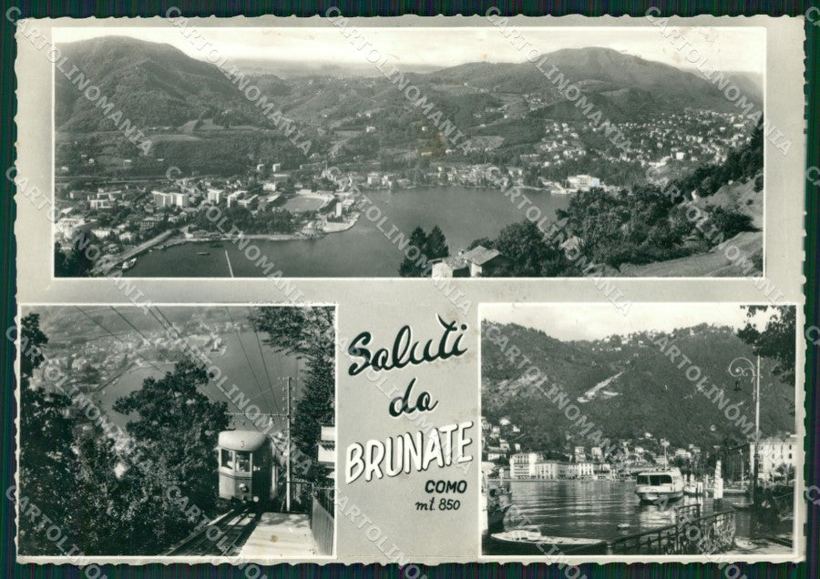Como Brunate Saluti da Funicolare Foto FG cartolina ZK0588 – fronte