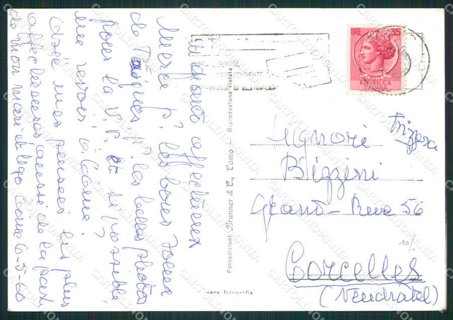 Como Brunate Funicolare Foto FG cartolina ZK0589 – retro