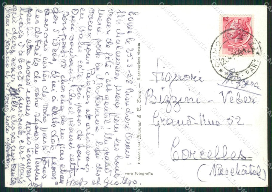 Como Brunate Funicolare PIEGHINA Foto FG cartolina ZK0592 – retro