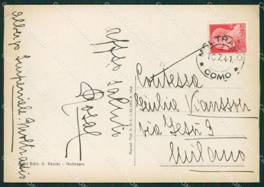Como Moltrasio FG cartolina ZK0593 – retro