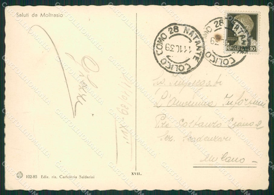 Como Moltrasio PIEGA FG cartolina ZK0596 – retro