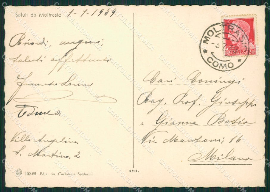 Como Moltrasio FG cartolina ZK0603 – retro