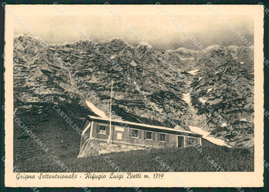 Lecco Mandello Lario Rifugio Bietti Cai FG cartolina ZK0634 – fronte