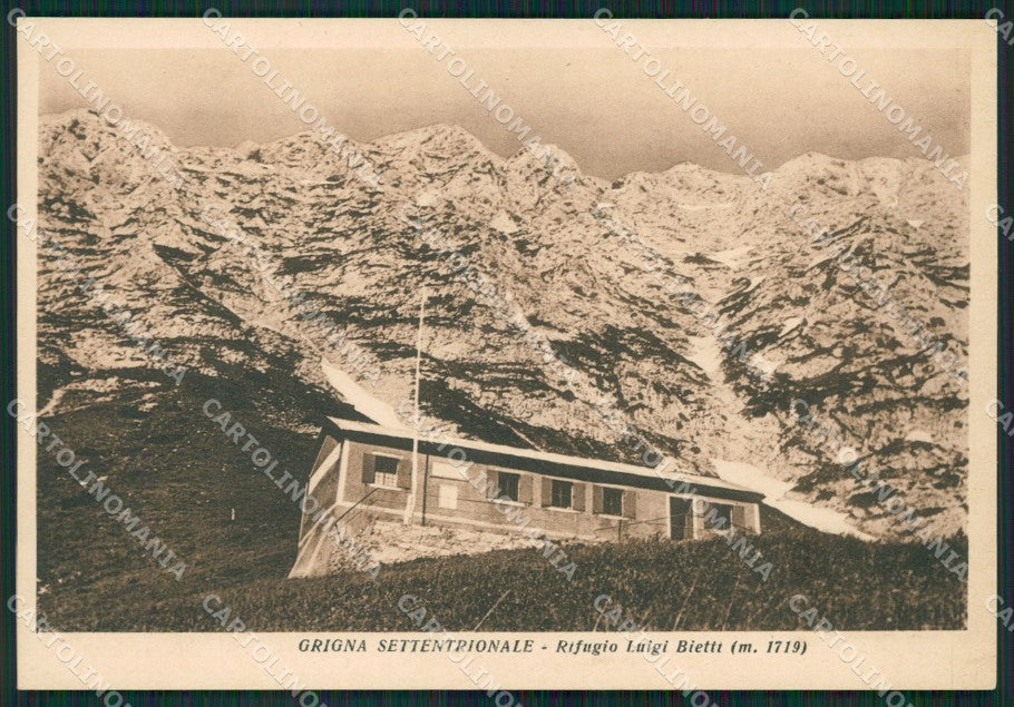 Lecco Mandello Lario Rifugio Bietti Cai FG cartolina ZK0637 – fronte