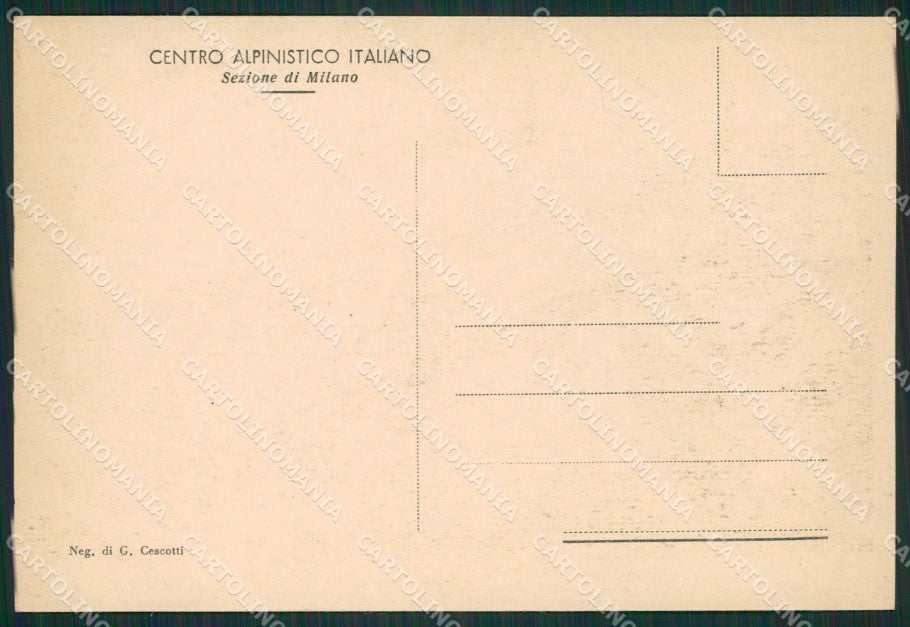 Lecco Mandello Lario Rifugio Bietti Cai FG cartolina ZK0643 – retro