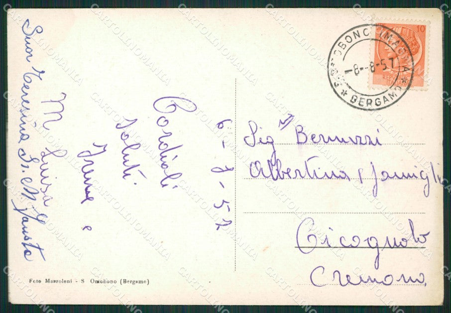 Lecco Monte Marenzo Resegone FG cartolina ZK0654 – retro