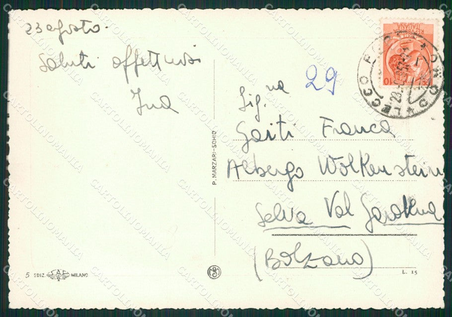Lecco Mandello Lario Piani Resinelli FG cartolina ZK0663 – retro