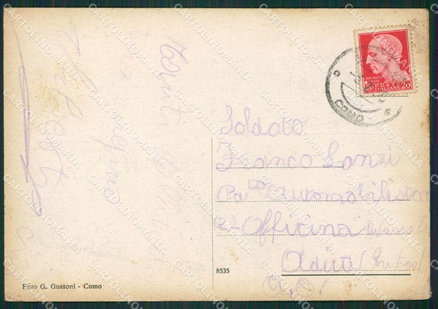 Lecco Taceno Terme di Tartavalle PIEGHINA FG cartolina ZK0670 – retro