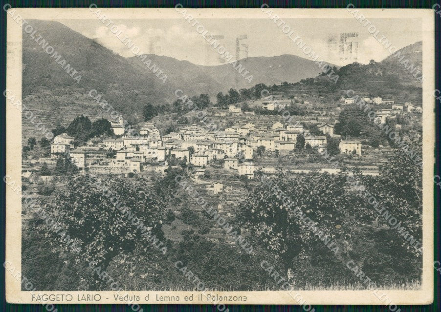 Como Faggeto Lario PIEGHINA FG cartolina ZK0685 – fronte