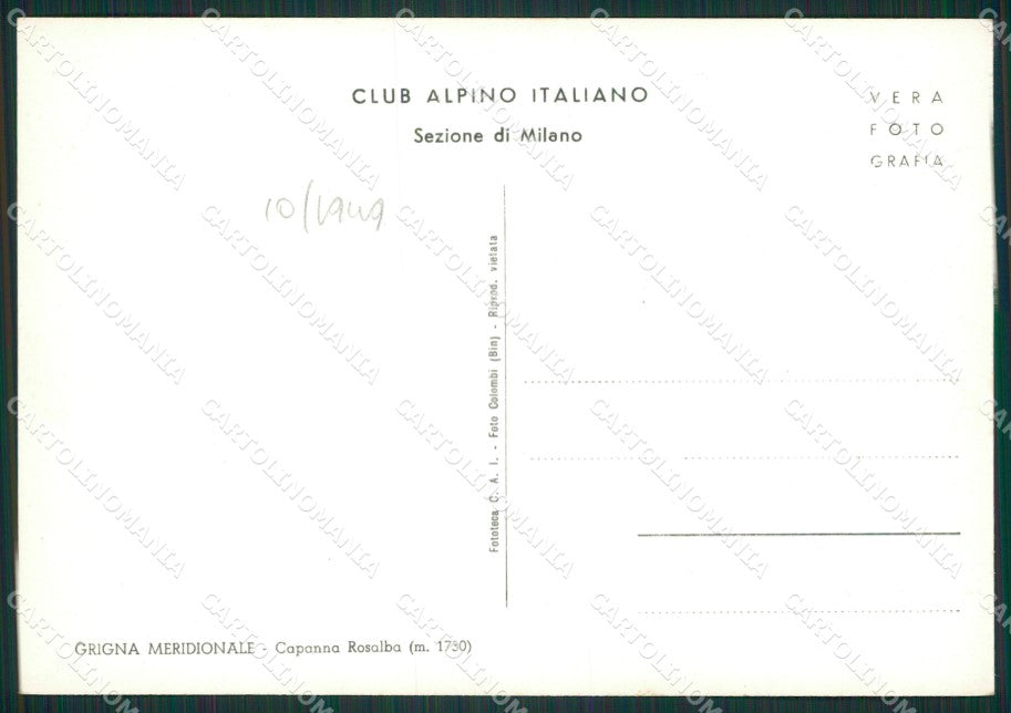 Lecco Mandello Lario Rifugio Rosalba Foto FG cartolina ZK0736 – retro