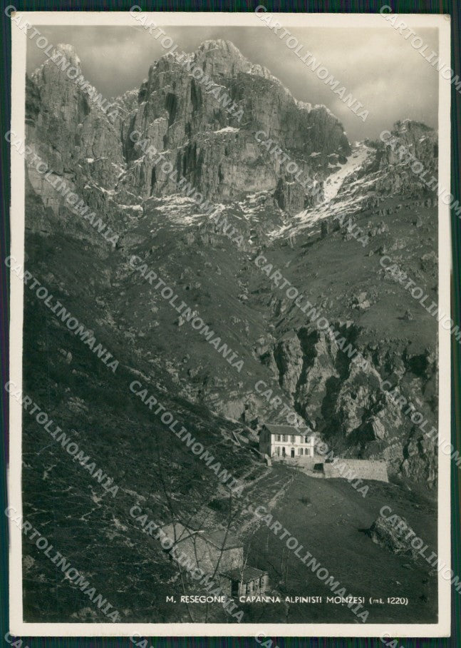 Lecco Resegone Rifugio Alpinisti Monzesi Cai Foto FG cartolina ZK0754 – fronte