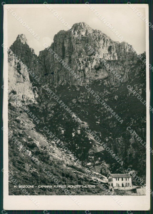Lecco Capanna Alpinisti Monzesi PIEGHINA Foto FG cartolina ZK0755 – fronte