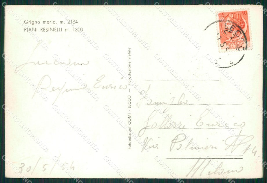 Lecco Mandello Lario Piani Resinelli Foto FG cartolina ZK0758 – retro