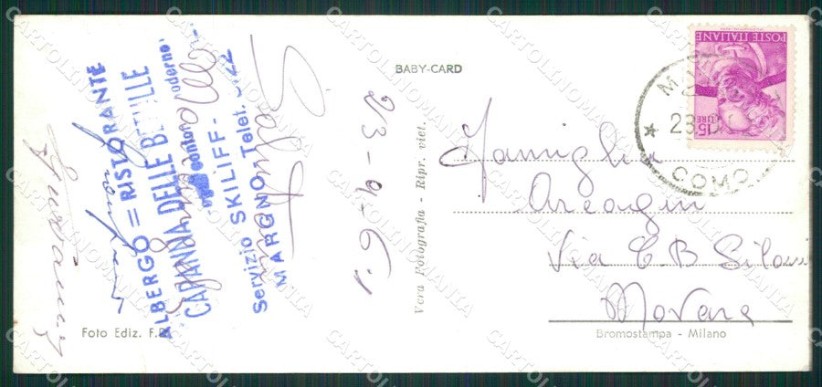 Lecco Margno Pian delle Betulle Foto Mini cartolina ZK0762 – retro