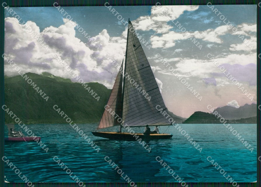 Como Argegno Barca a vela Foto FG cartolina ZK0775 – fronte